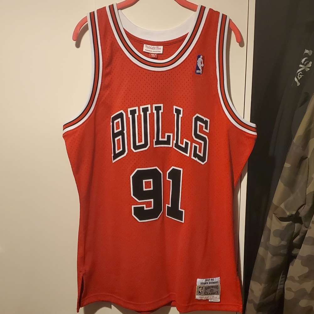 Rodman Mitchell and Ness Jersey L